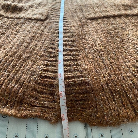 Mystree cabin knit Cardigan oversized sweater fall rustic color front pocket M - Picture 10 of 12